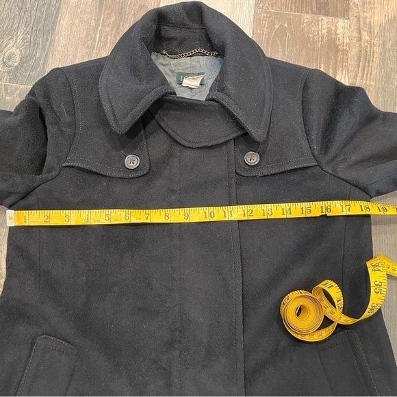 J.Crew 100% Wool Pea Coat Women Size 4 Black - Picture 3 of 5